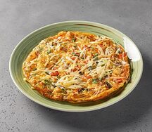 Омлет с грибами, помидорами и сыром