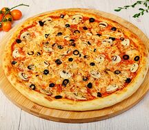 С курицей и грибами