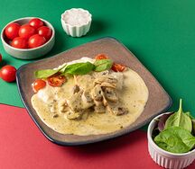 Пюре со свининой