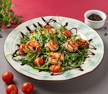 Руккола с креветками