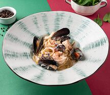 Спагетти с морепродуктами