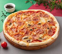 Ветчина и грибы 25 см