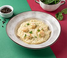 Ризотто с гребешками