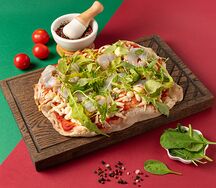 Римская с тигровыми креветками 20х30 см