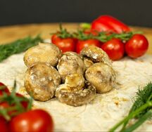 Грибы на мангале