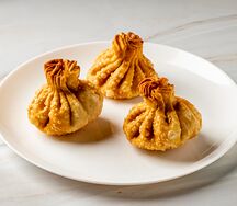 Жареные хинкали с курицей