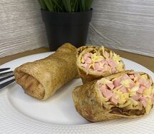Блинчики с ветчиной и сыром