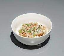 Гречневая каша с цыпленком и пармезаном