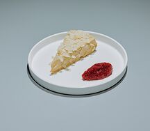 Ореховый чизкейк с арахисом и малиной