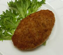 Котлета куриная жареная