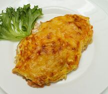 Горбуша под овощами