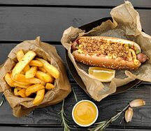 Хот-дог Датский с картофелем по-бельгийски