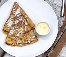 Блинчики с вареной сгущенкой