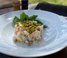 Оливье с курицей