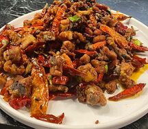 Жареная курица с перцем