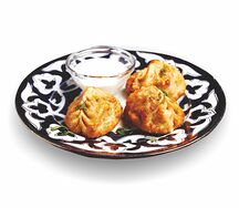 Манты жареные с начинкой из баранины