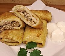 Блинчики с мясом
