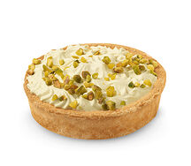 Тарт с фисташкой и малиной