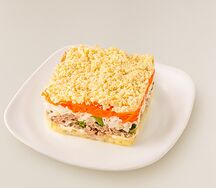 Салат Мимоза с тунцом 