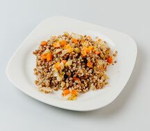 Гречка с овощами 