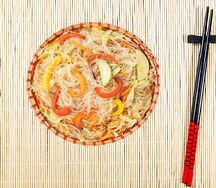 Фунчоза с овощами