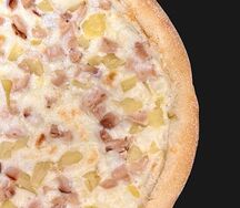 Пицца курица с ананасом