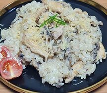 Ризотто с грибами и курицей