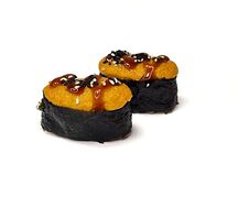 Гункан запеченный с угрем