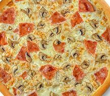 Пицца ветчина с грибами