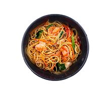 Удон с имбирно-чесночным соусом