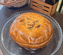 Пирог с грибами и картофелем