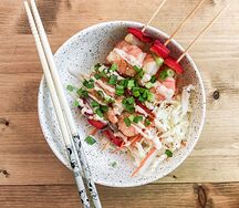 Якитори из креветок