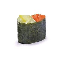 Сливочный гункан с копченым лососем