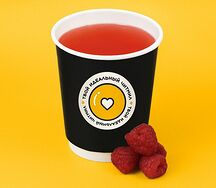 Горячий малиновый кисель