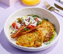 Картофельные драники с беконом