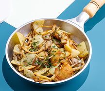 Жареный картофель с грибами