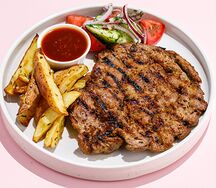 Свиная отбивная с картофелем