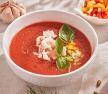 Гаспачо с крабом