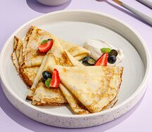 Блины со сметаной