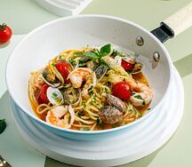 Спагетти с морепродуктами