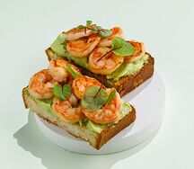 Бриошь с креветкой