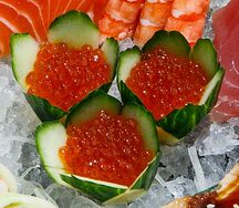 Сашими Красная икра