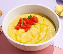 Рисовая каша с манговым пюре