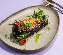 Слоеный баклажан с мясом