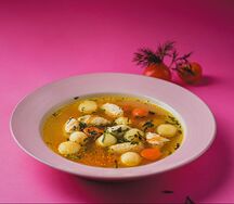 Суп с кнели из индейки