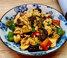 Цыпленок с грибами шиитаке