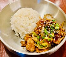 Свинина в соусе терияки с рисом