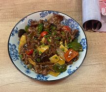 Говядина в устричном соусе