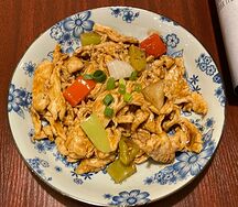 Свинина в пряных перцах 