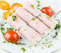 Рулеты из ветчины